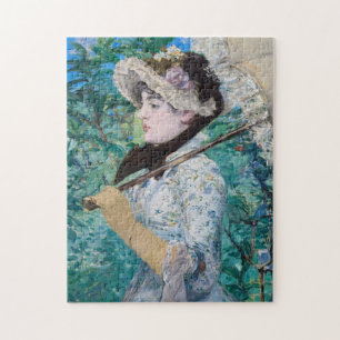 Le Printemps Manet Impressionist Art Painting Jigsaw Puzzle