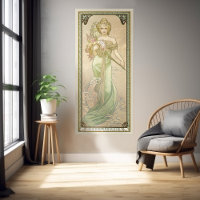 Le Printemps Season Art Nouveau Alphonse Mucha