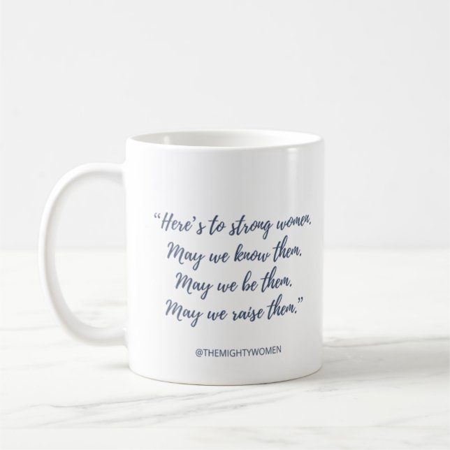 Le ~ puissant de tasse de femmes "voici aux femmes (Gauche)