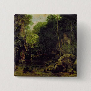 Le Puits-Noir, Doubs 2 Inch Square Button