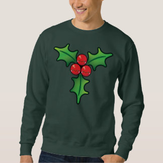 Le pullover de Kawaii de Noël de houx des hommes