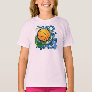 Le punk de basket-ball entoure le T-shirt bleu