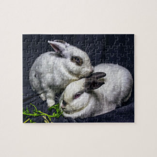 Le puzzle de BunnyLuv comportant le petit gâteau