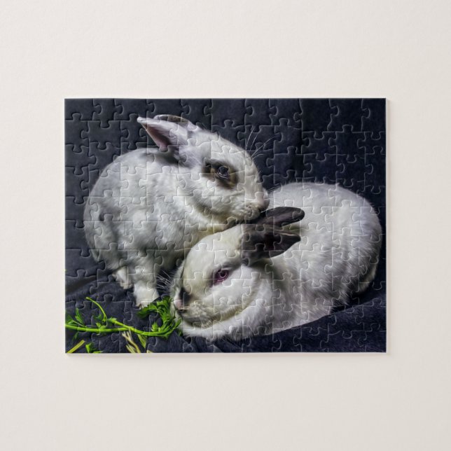 Le puzzle de BunnyLuv comportant le petit gâteau (Horizontal)