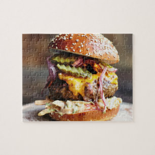 Le puzzle de hamburger délicieux de Big Bob
