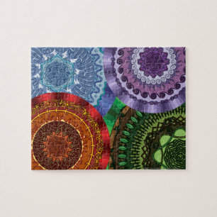 Le puzzle de mandalas d'éléments