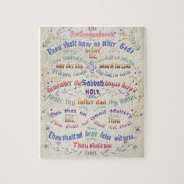 Le puzzle des Dix Commandements (Vertical)