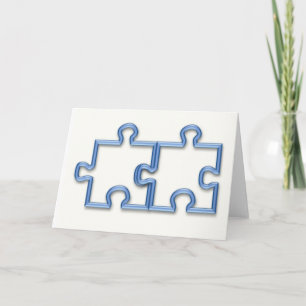 Le puzzle rapièce la carte de voeux
