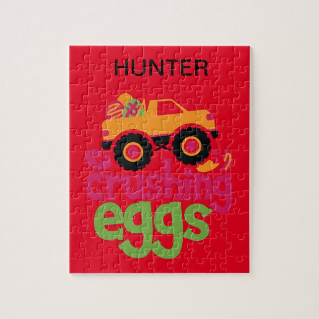 LE PUZZLE "TRUCK CRUSHING EGGS" A ÉTÉ PERSONNALISÉ (Vertical)