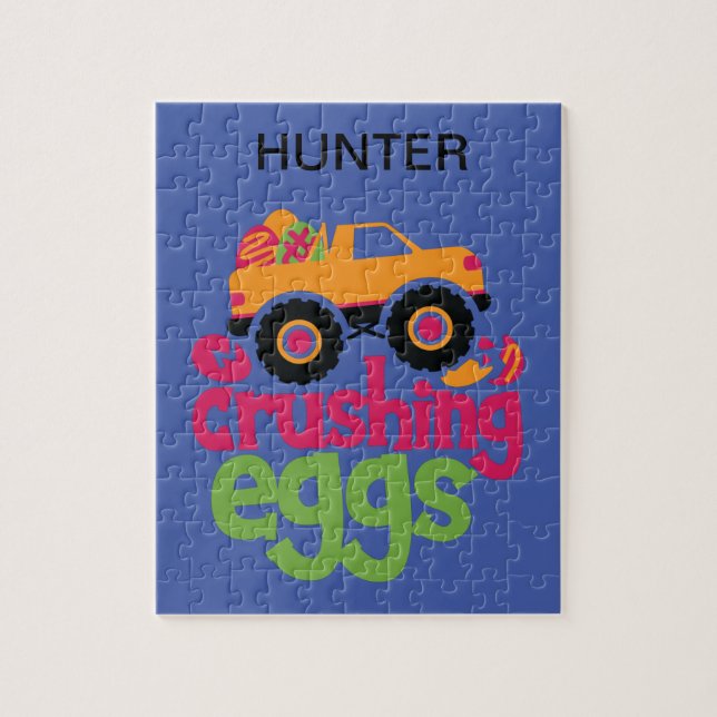LE PUZZLE "TRUCK CRUSHING EGGS" A ÉTÉ PERSONNALISÉ (Vertical)