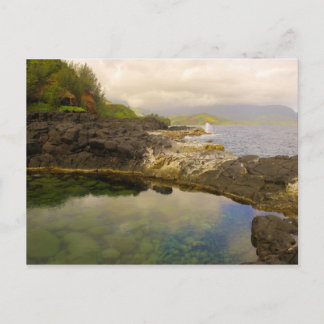 Le "Queen's Bath", Kauai, Hawaï. Carte postale