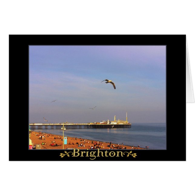 (le R-U) Carte de pilier de Brighton (Devant horizontal)