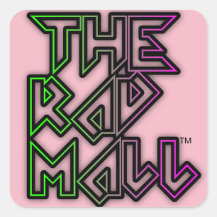Le Rad Mall "Rocker" Logo Petits Stickers (Rose)