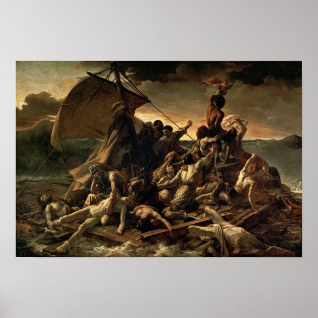 Le radeau de la Méduse par Gericault - Poster (Devant)