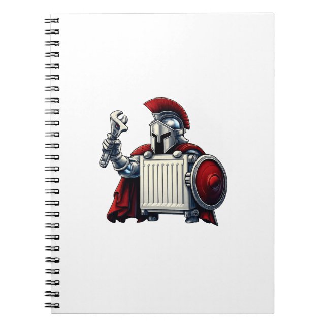 Le Radiateur – Carnet de notes drôle de plombier (Devant)