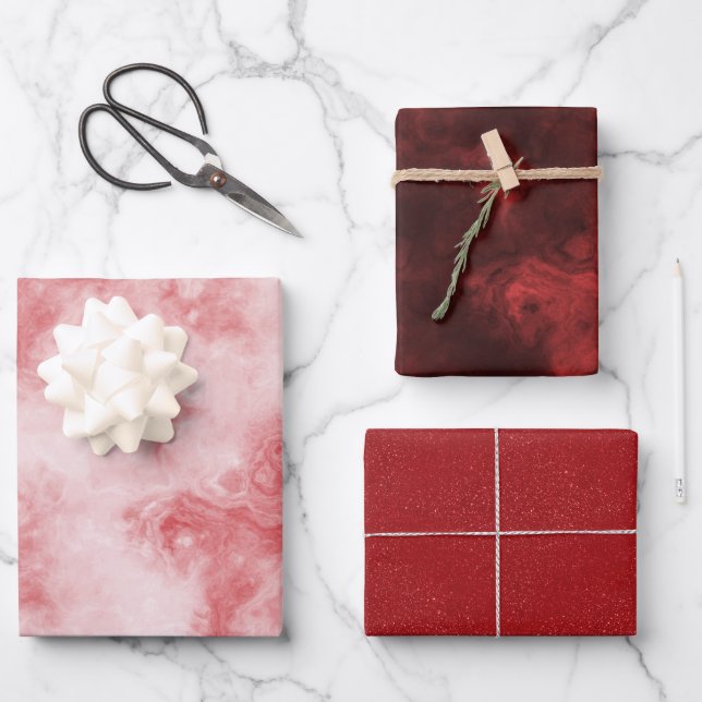Le Red Wrapping Paper Sheet (Front)