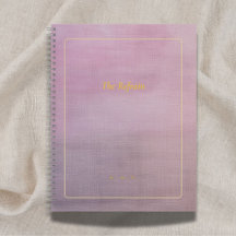 Le Refrain | Cahier de poésie mauve personnalisé