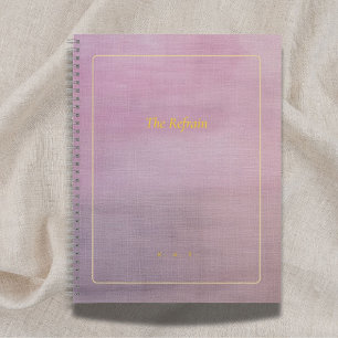 Le Refrain Cahier de poésie mauve personnalisé