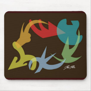 Le remous de couleur figure le tapis de souris