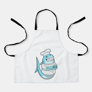 Le requin comme chef avec tablier de Cuisine