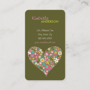 Le ressort fleurit la carte de profil d'amour de