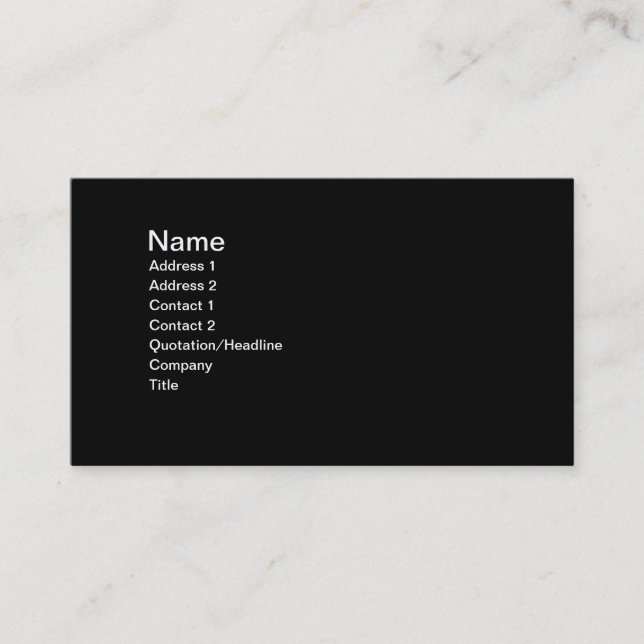 Le résumé pointille le carte de visite de la (Devant)