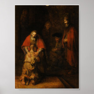 Le retour du fils prodigue Poster d'Art Vintage