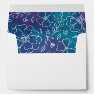 Le retour floral vibrant a adressé des enveloppes