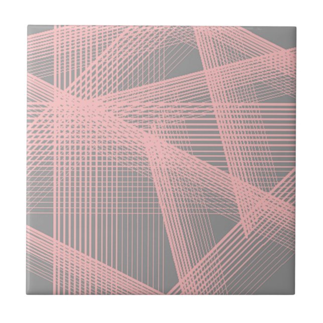 Le rétro gris rose a câblé les carreaux de (Devant)