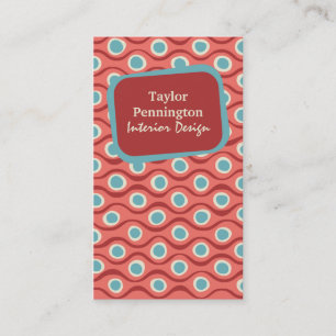 Le rétro résumé vintage rouge ondule le carte de