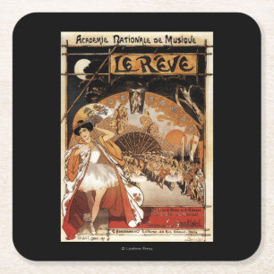 Le Reve Ballet Performance Opera House Square Paper Coaster