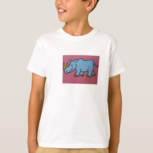 Le rhinocéros badine le T-shirt (Devant)