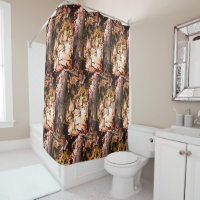 Le rideau de douche Camo/Morel de printemps de la 