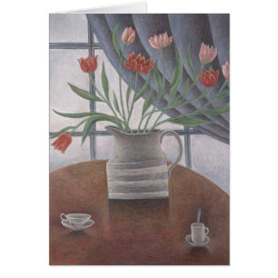 Le rideau en tulipes met en forme de tasse 2002