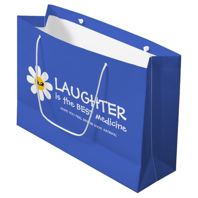 Le rire est le meilleur sac cadeau de médecine (Devant Angle)