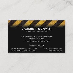 Le risque barre des cartes de visite