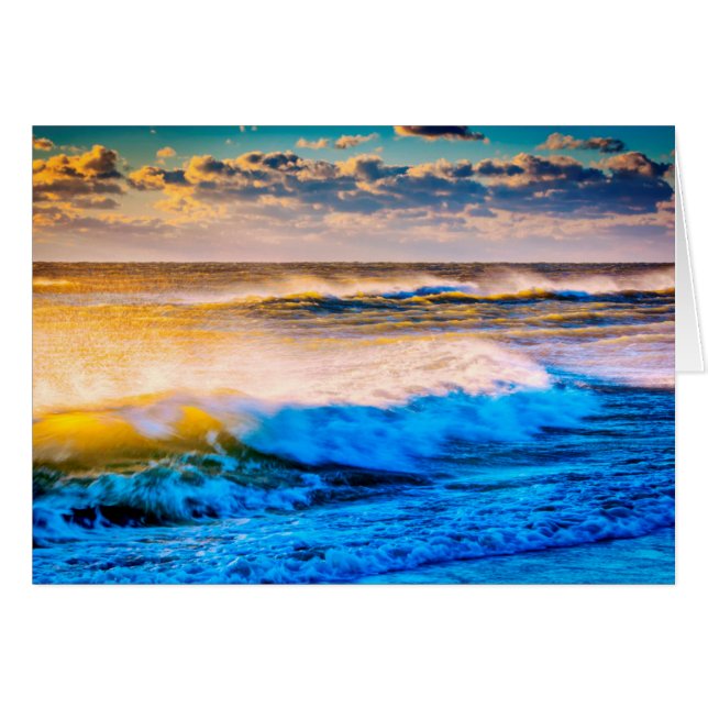 Le rivage pittoresque au lever du soleil (Devant horizontal)