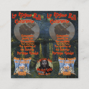 Le Rogue Bull Ristorante Portage Alaska AK Enclosure Card