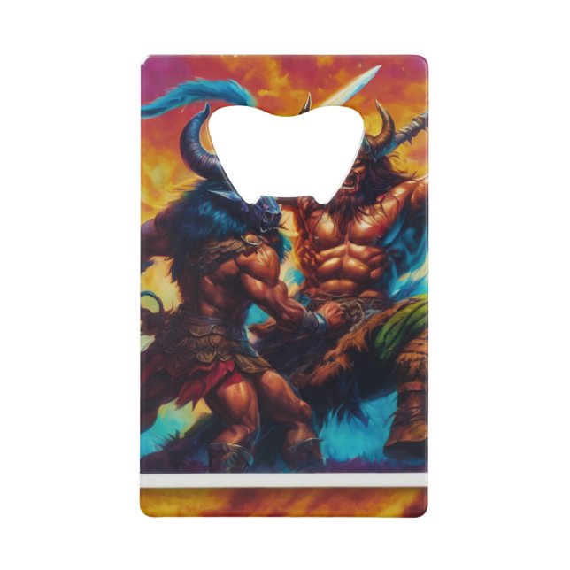 Le roi barbare combat l'ouverture de la bouteille  (Devant)