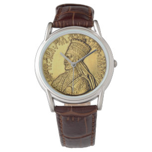 Le Roi d'or antique Design de montre de Haile