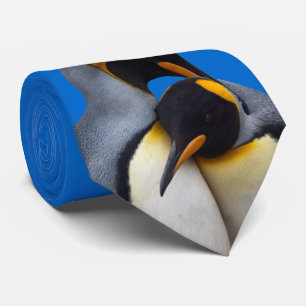 Le Roi pingouins dans la cravate d'amour (bleue)