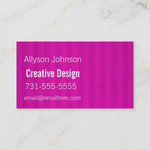 Le rose barre des cartes de visite d'arrière -