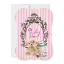le rose barre des invitations de baby shower