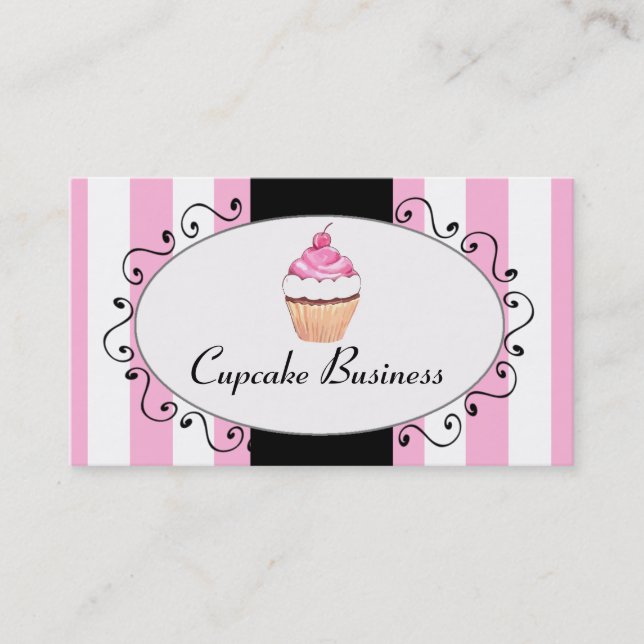 Le rose chic barre le carte de visite de (Devant)