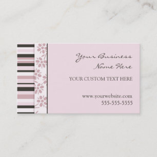 Le rose élégant barre des cartes de visite