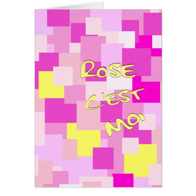 Le rose est moi (Devant)