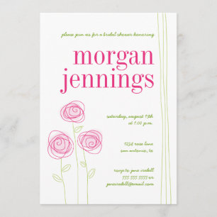 Le rose fleurit des invitations