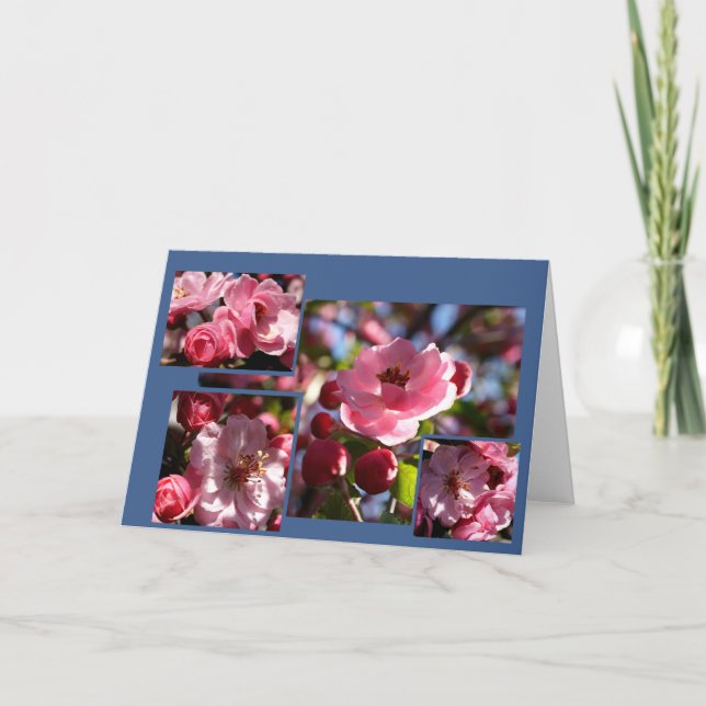 Le rose fleurit n'importe quelle carte de voeux (Devant)