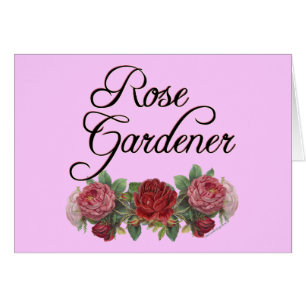 Le rose Gardener dit avec des Roses
