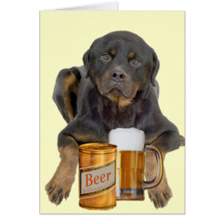 Le rottweiler ne touchent pas ma bière